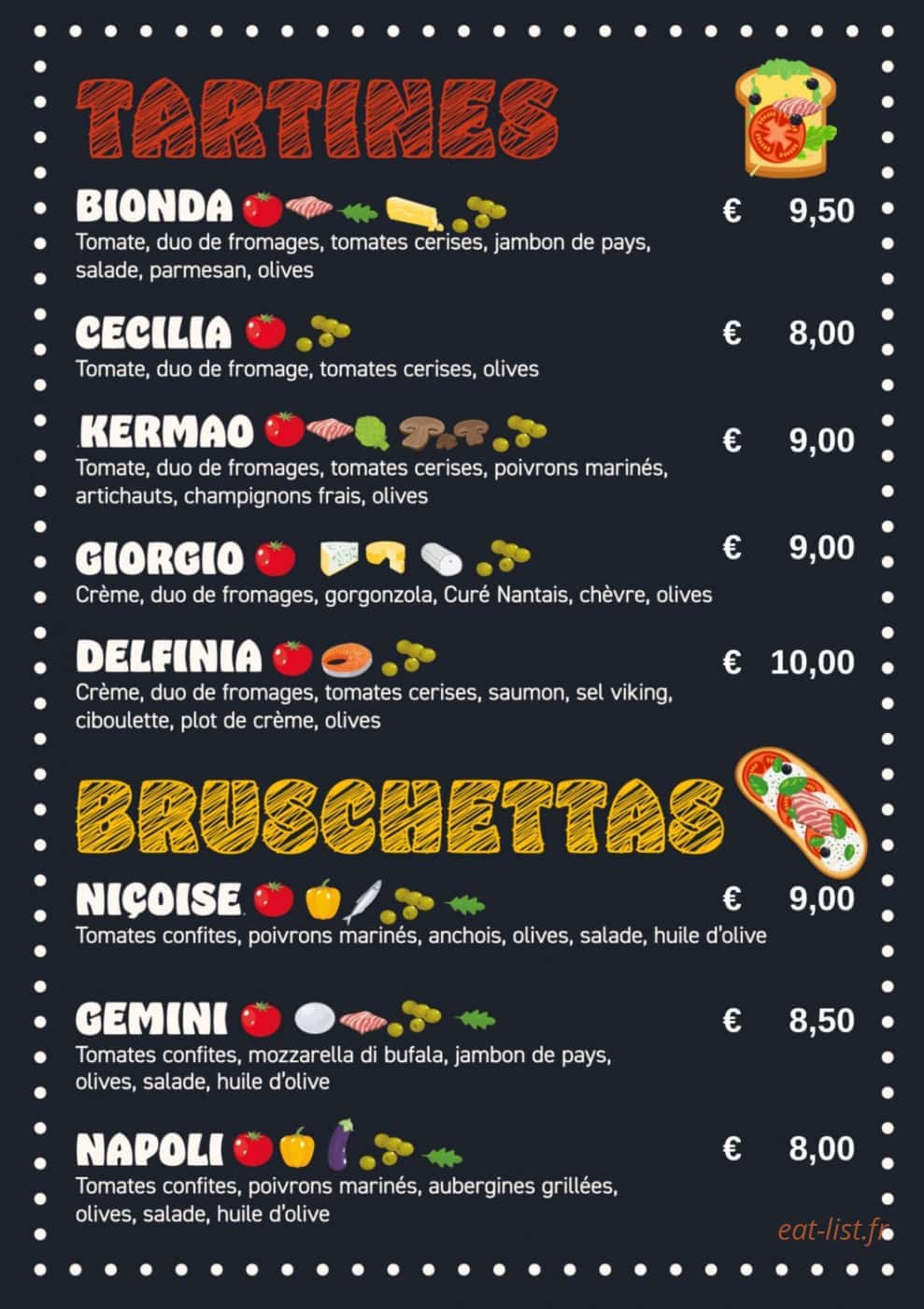 Bella di Jo — carte page 2