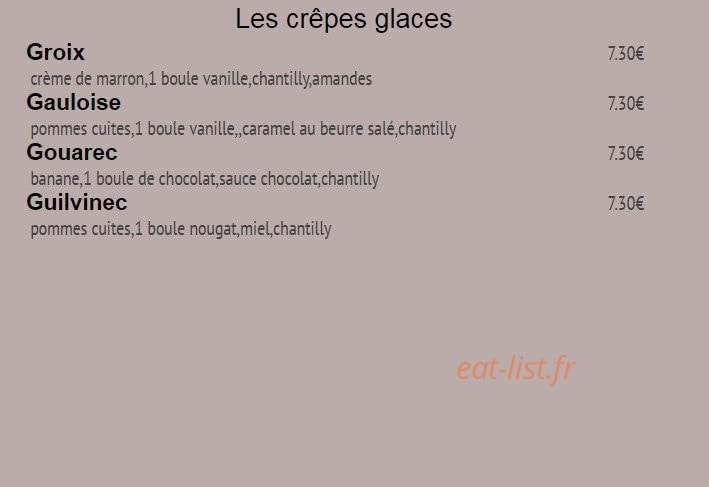 Carrément crepes — carte page 6