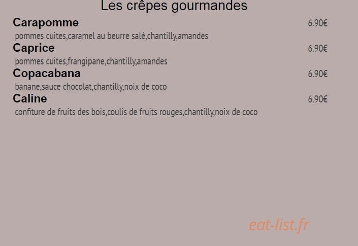 Carrément crepes — carte page 5