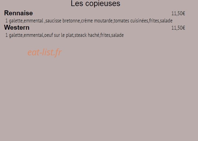 Carrément crepes — carte page 3