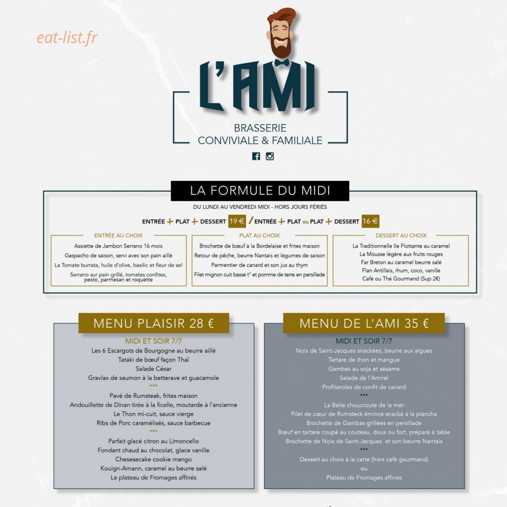 L'Ami — carte page 1