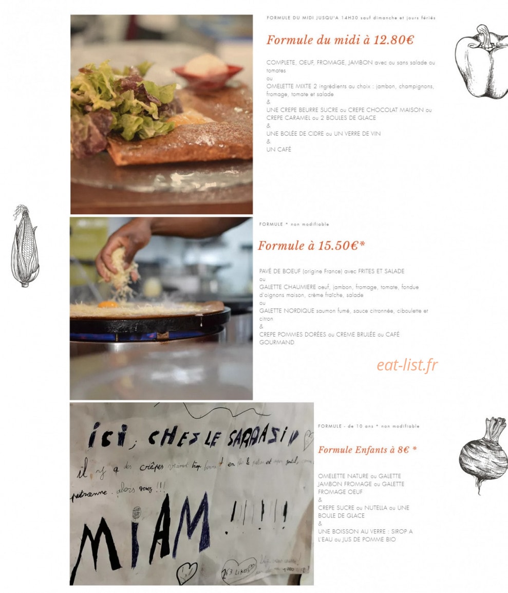 Chez le Sarrazin — carte page 1