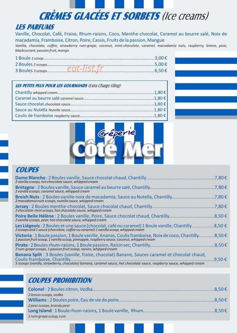 Côté Mer — carte page 4