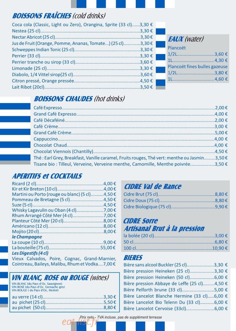 Côté Mer — carte page 6