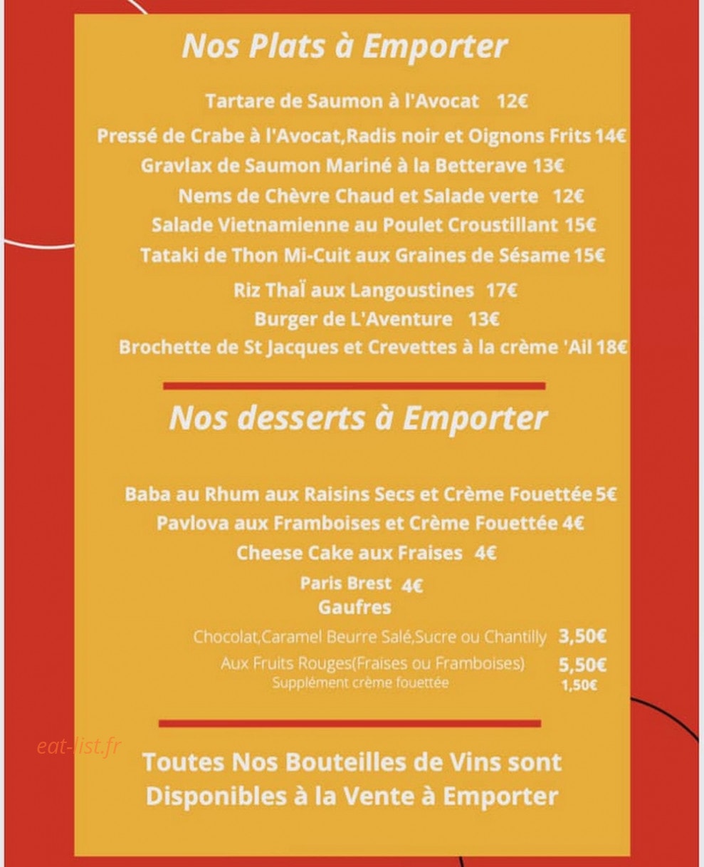 L'aventure — carte page 1