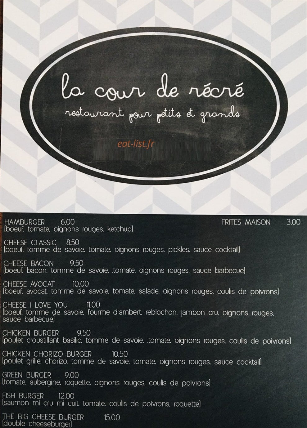 La cour de récré — carte page 1