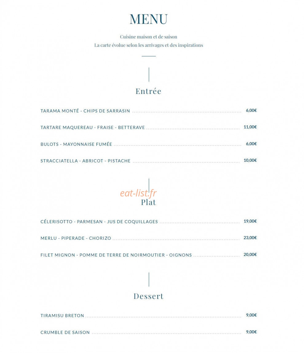 La Passerelle — carte page 1