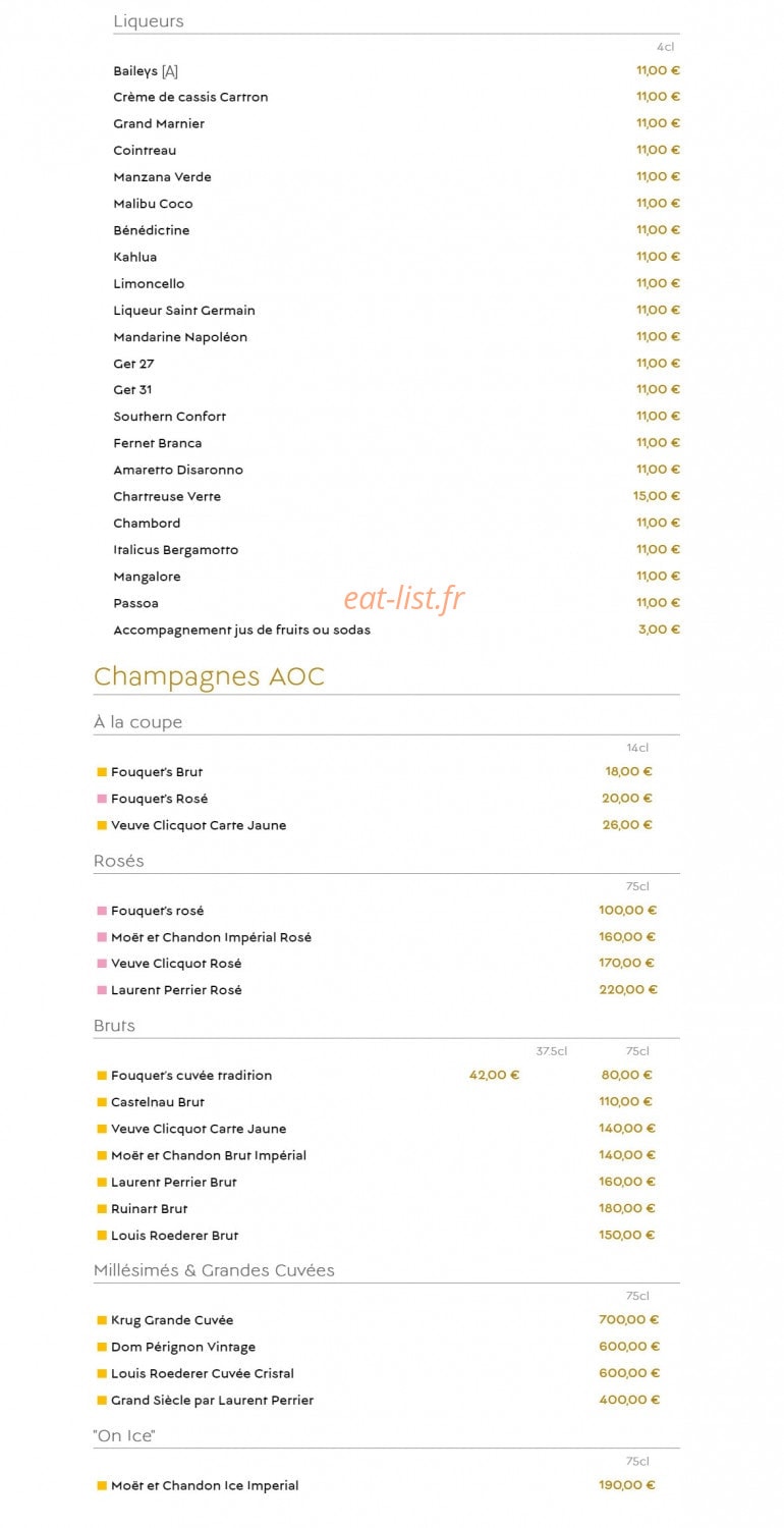 Le 333 Café — carte page 6