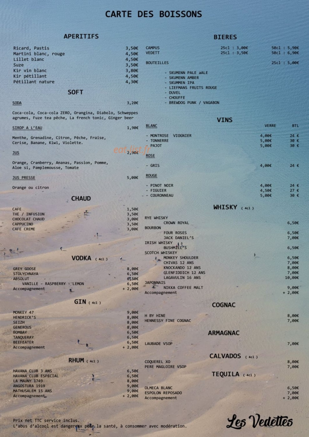 Les Vedettes — carte page 4