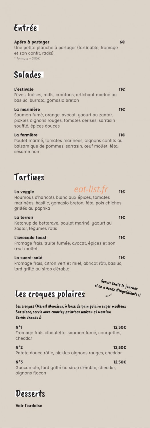 Merci Monsieur — carte page 2
