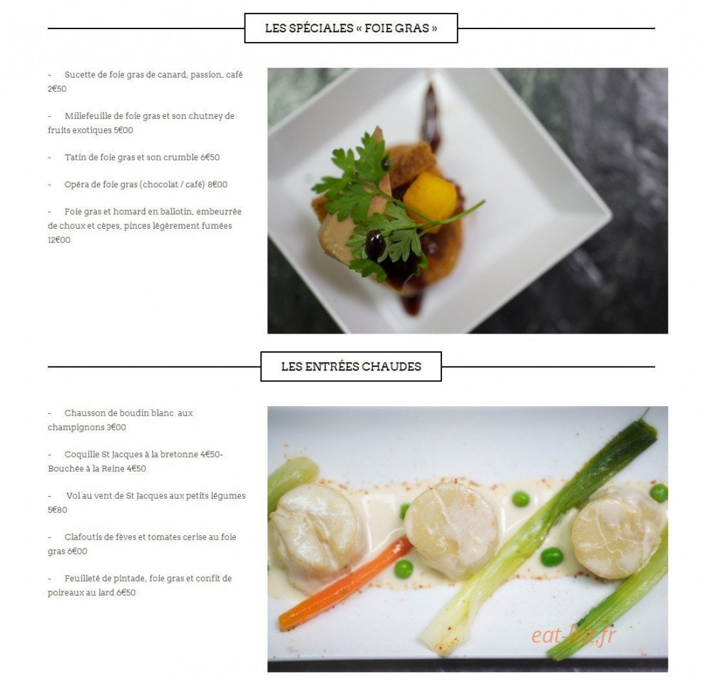 Ruellan Traiteur — carte page 4