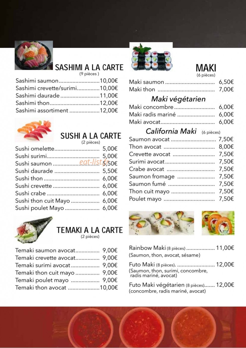 Thaï&Sushi — carte page 6