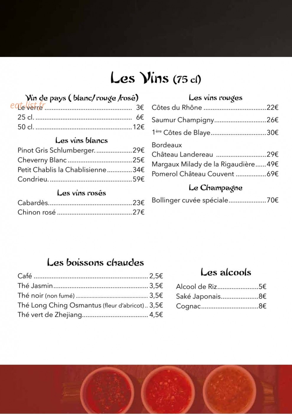 Thaï&Sushi — carte page 8