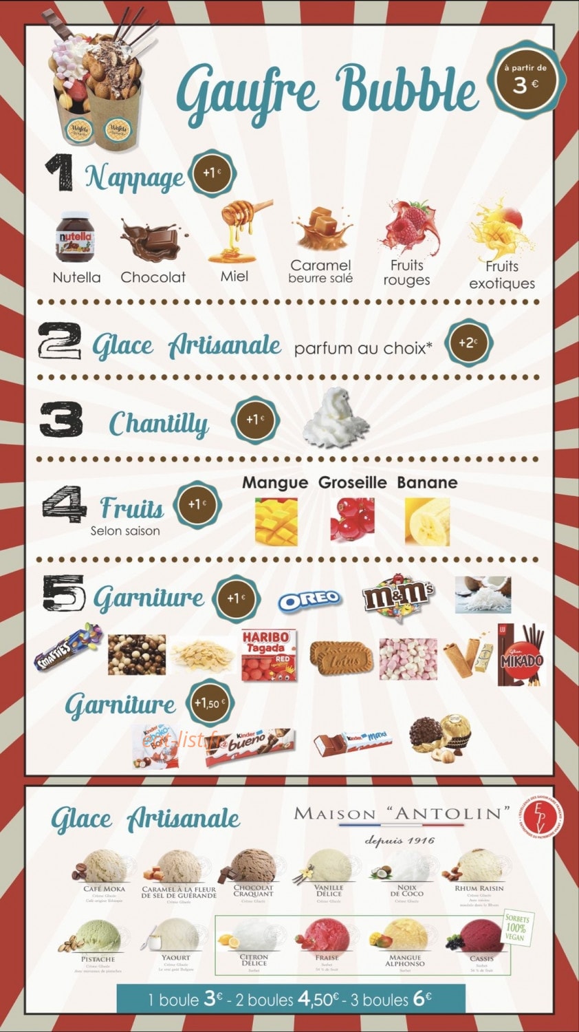 Wafels Dinard — carte page 1