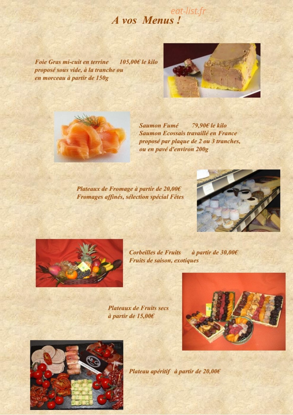 Artichaut Banane and Co — carte page 1