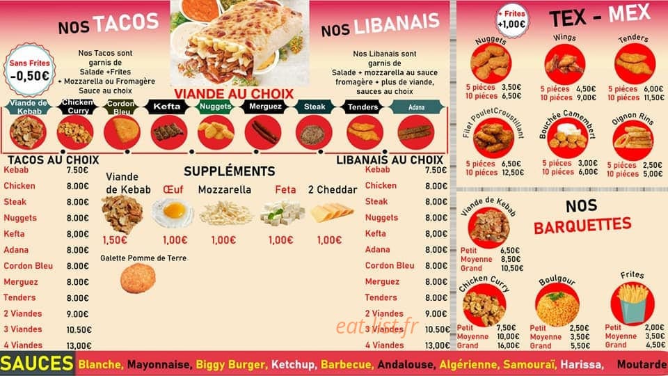 Azad Kebab — carte page 3