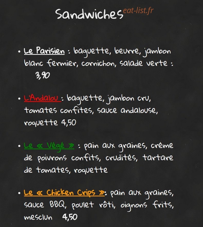 Eaty — carte page 4