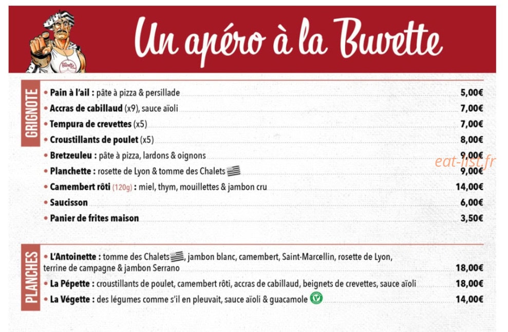La Buvette du pont — carte page 4