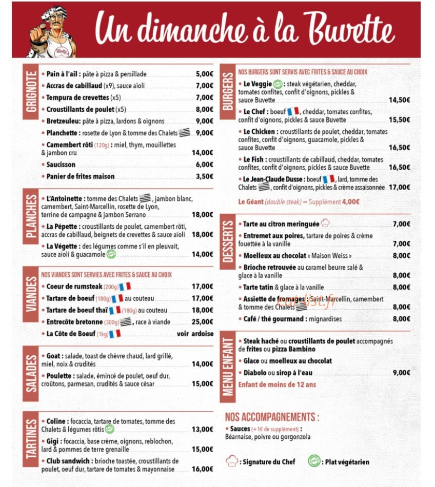 La Buvette du pont — carte page 3