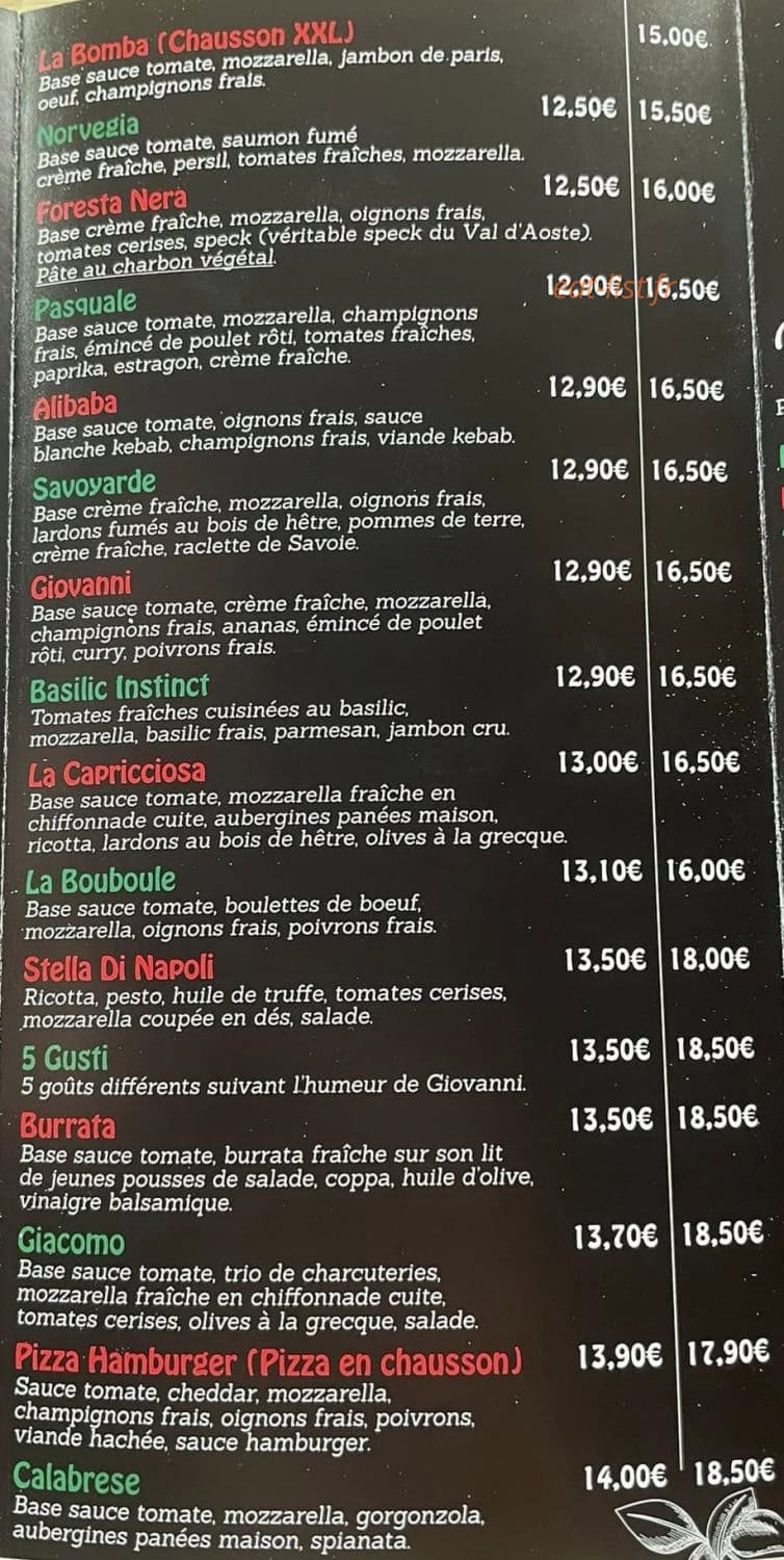 Pizzeria Casamia — carte page 2