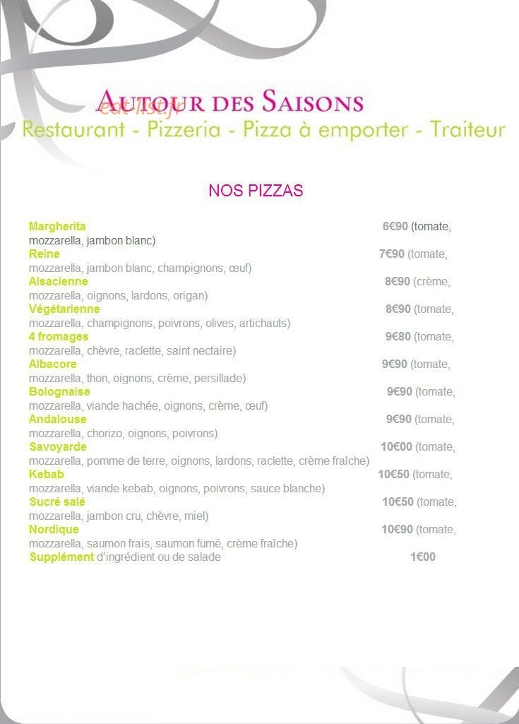 Autour des saisons — carte page 3