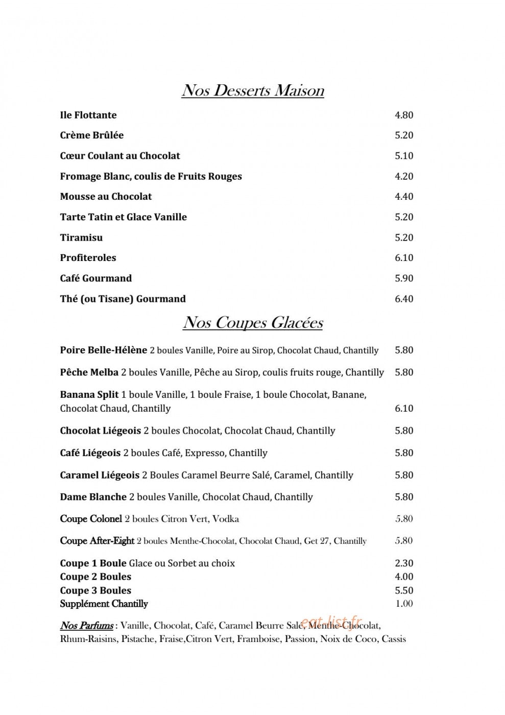 Le Sebastiano — carte page 7