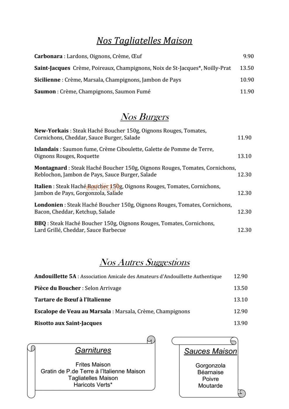 Le Sebastiano — carte page 6