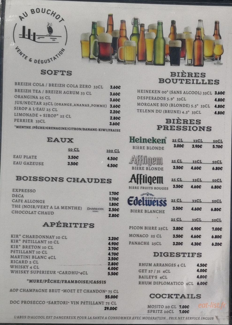 Au Bouchot — carte page 3