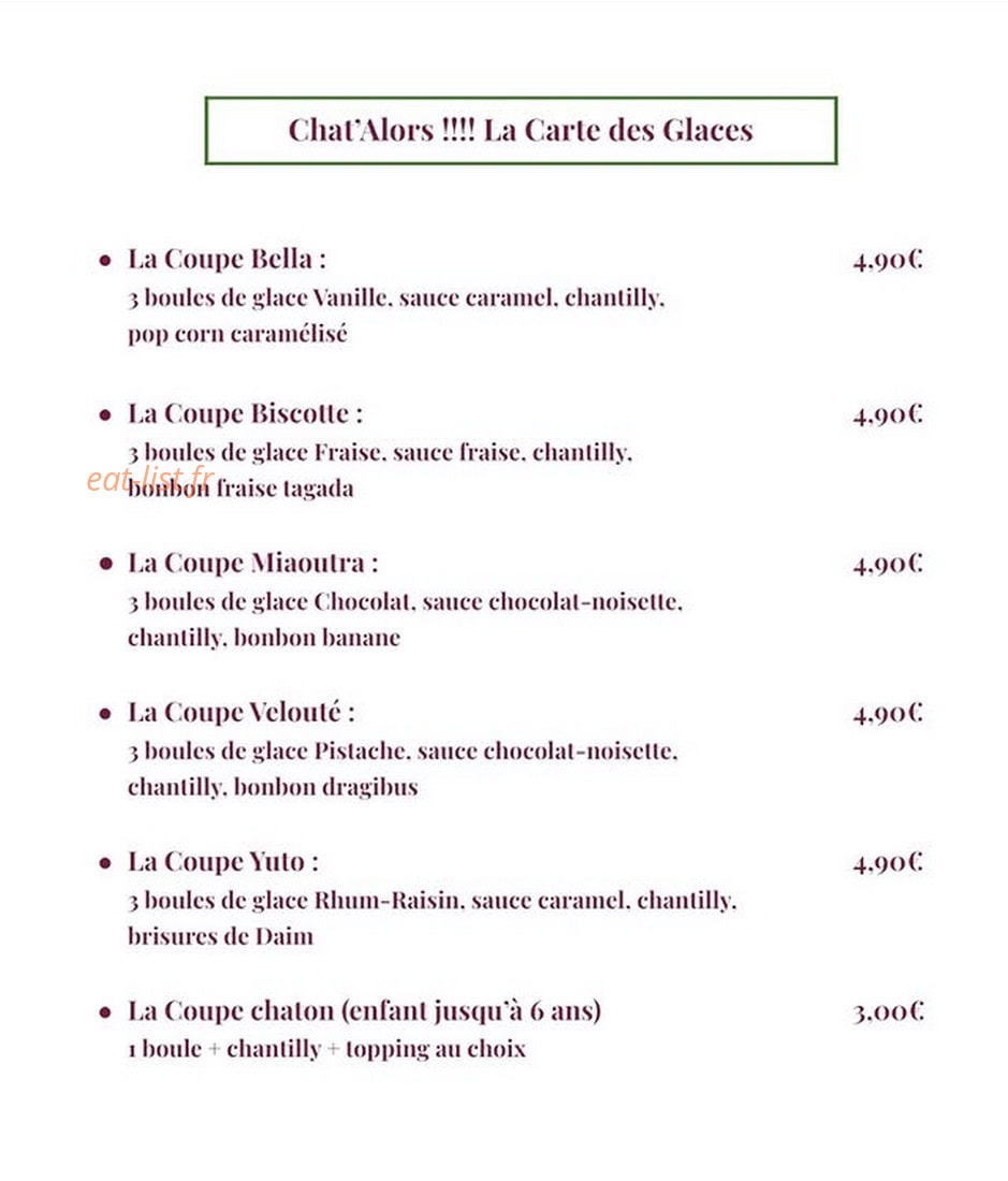 Au Chaleureux — carte page 3