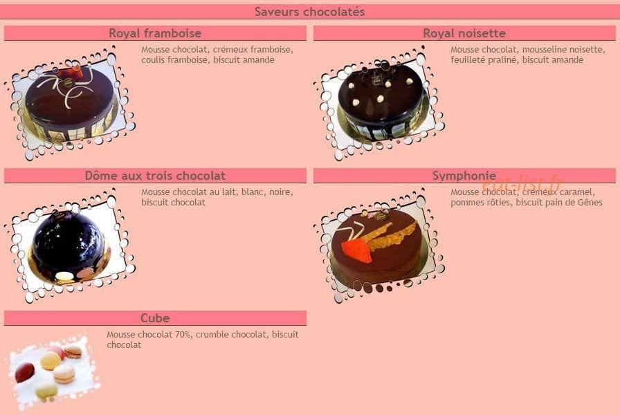 Au Péché Mignon — carte page 2
