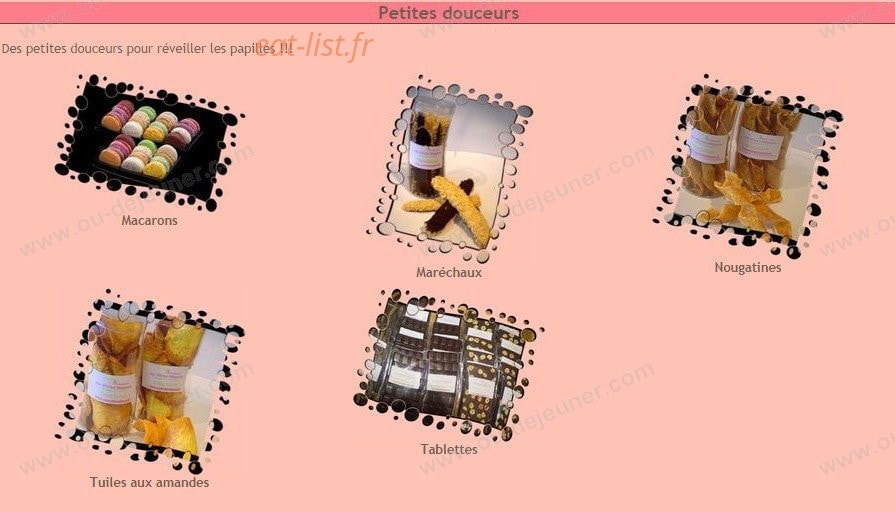 Au Péché Mignon — carte page 5