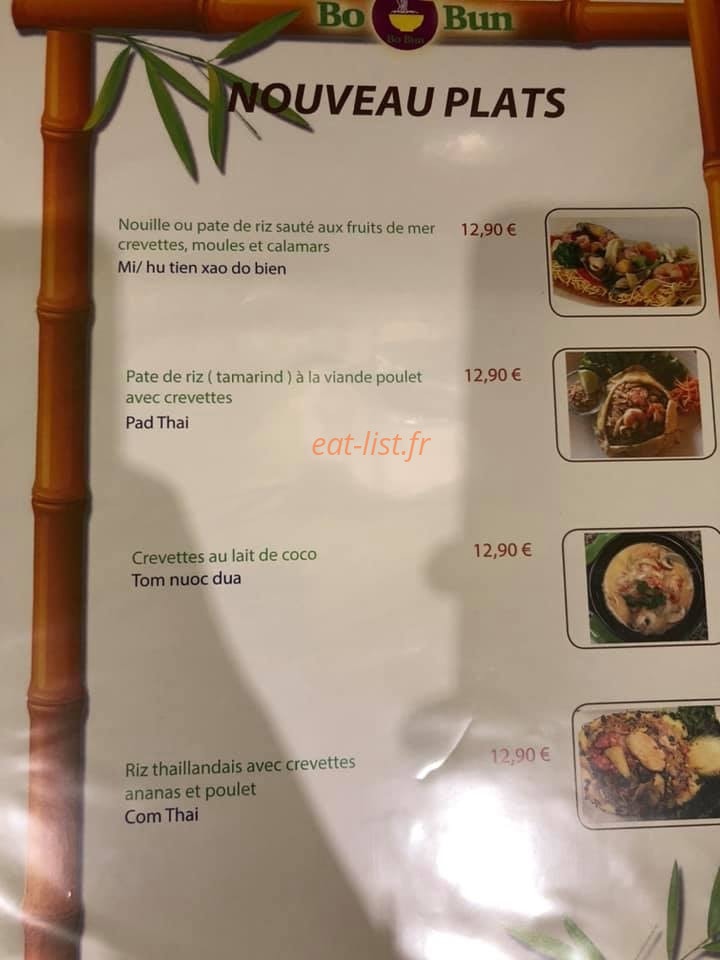 Bo bun — carte page 5