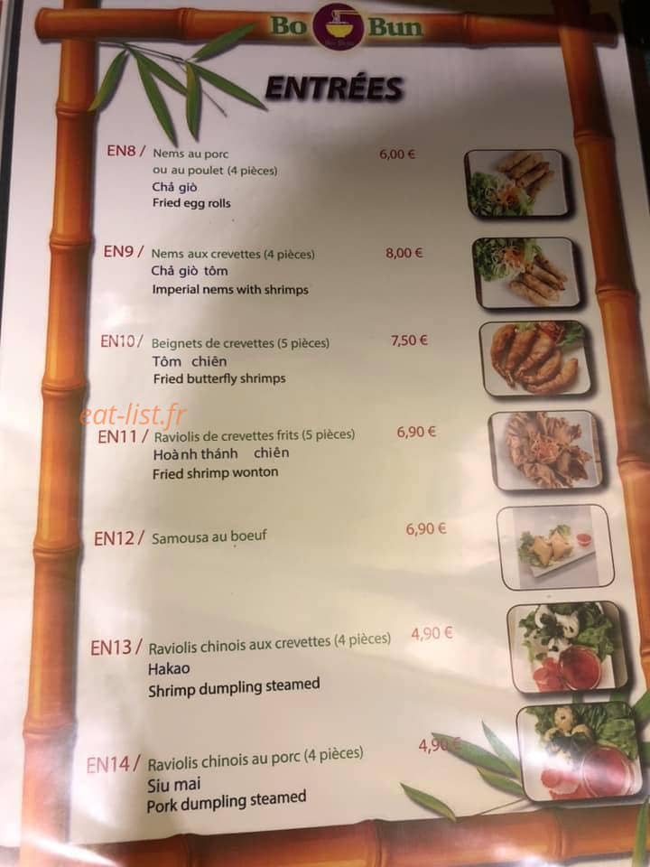 Bo bun — carte page 1