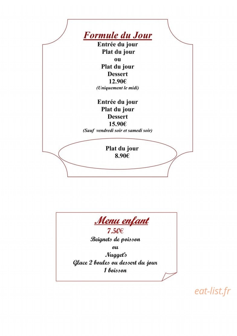Café et Brasserie des Halles — carte page 4