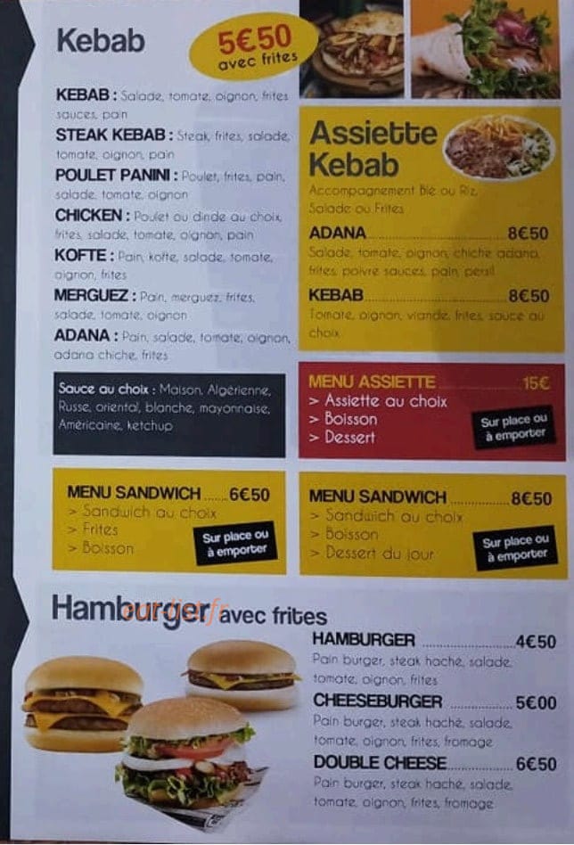 Castel Pizza — carte page 3