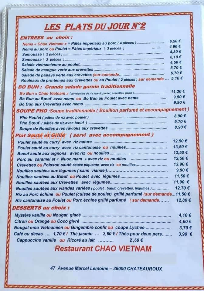Chao Vietnam — carte page 1
