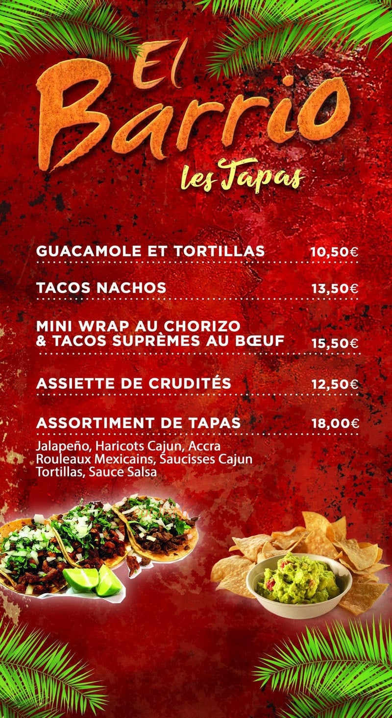 El Barrio — carte page 1