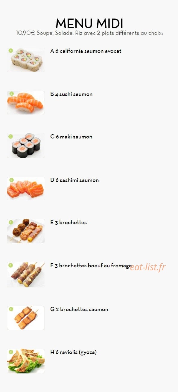 Ichiban Sushi — carte page 3