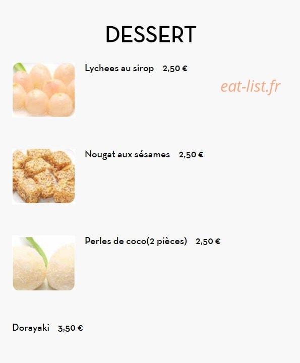 Ichiban Sushi — carte page 11
