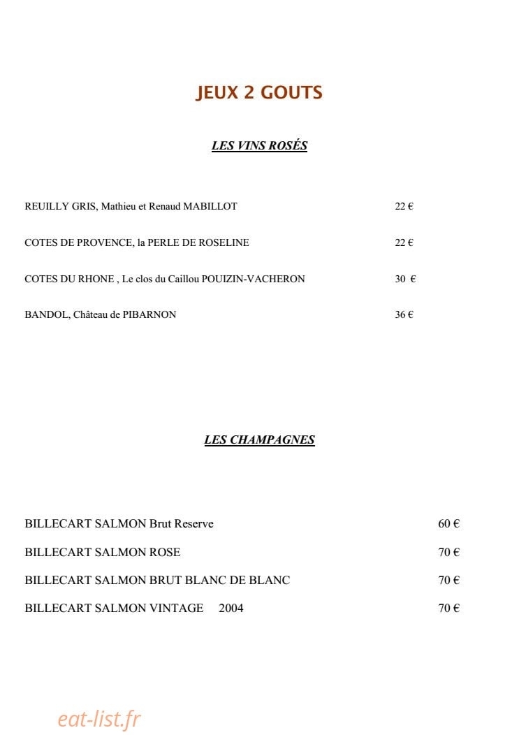 Jeux2Gouts — carte page 17