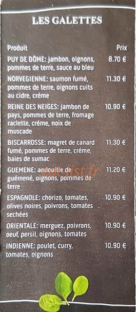 La Crêpouille — carte page 2