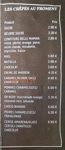 La Crêpouille — carte page 3