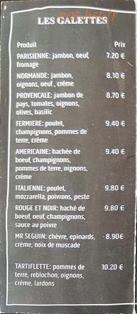 La Crêpouille — carte page 1