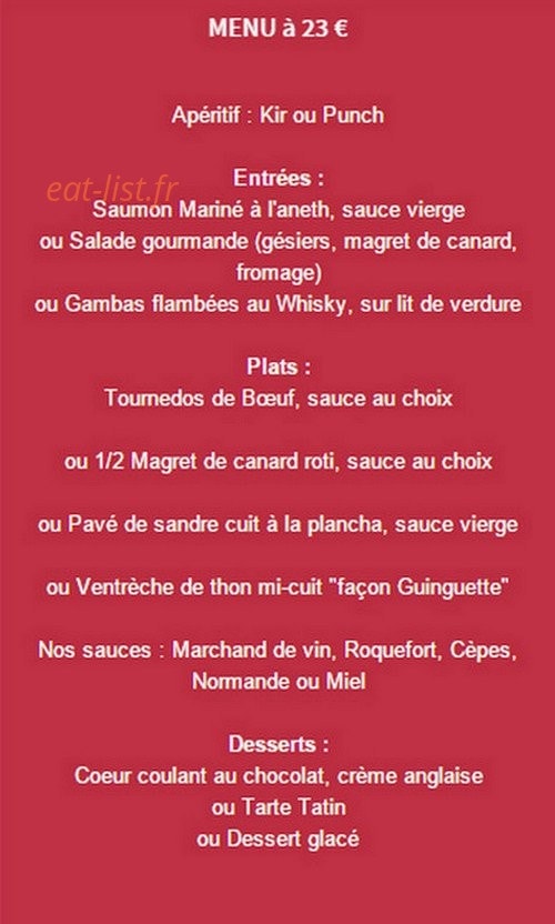 La Guinguette De Belle Isle — carte page 8
