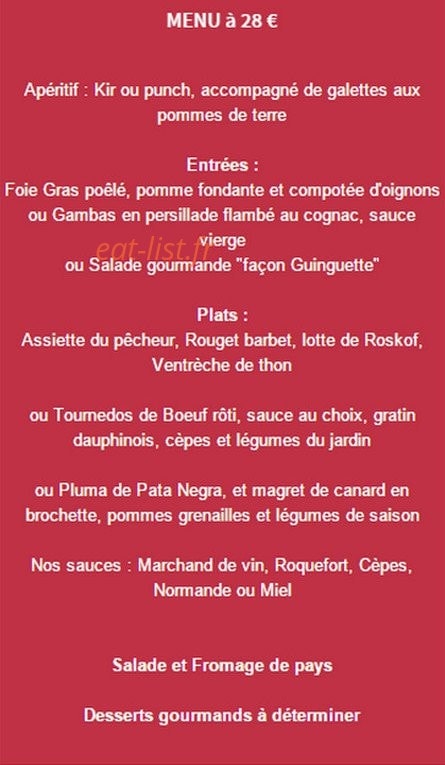 La Guinguette De Belle Isle — carte page 9