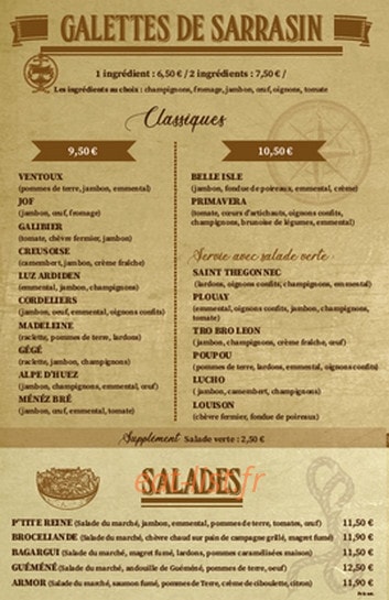 La p'tite Reine — carte page 2