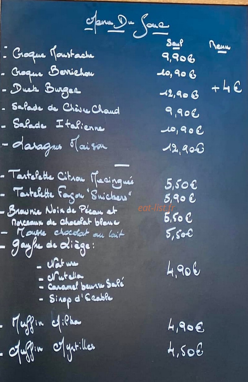 Le Café Moustache — carte page 1