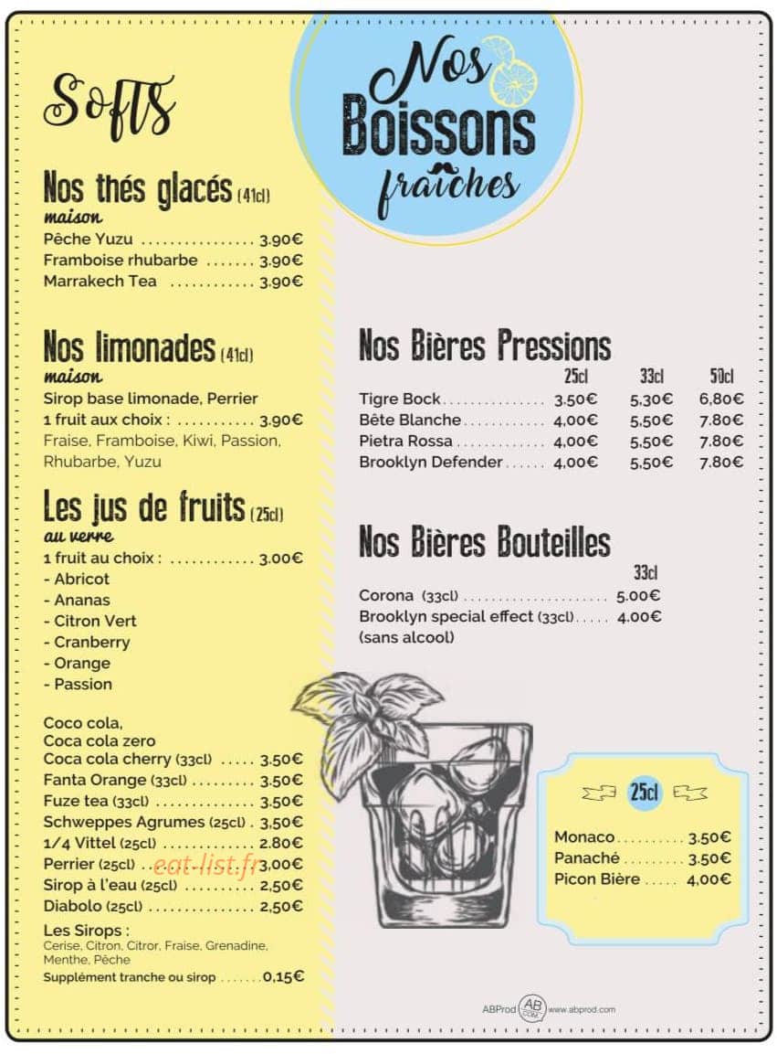 Le Café Moustache — carte page 2