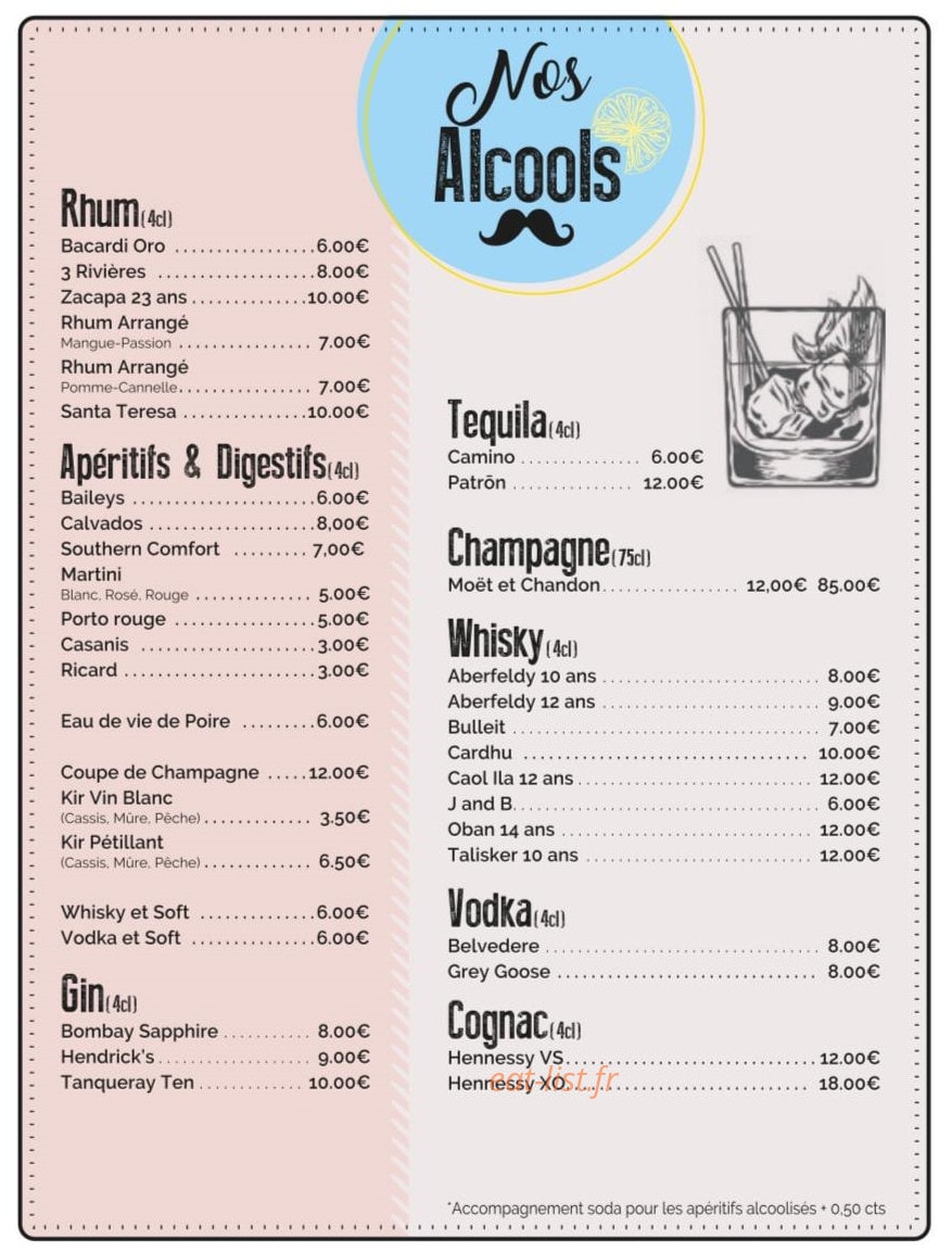 Le Café Moustache — carte page 4
