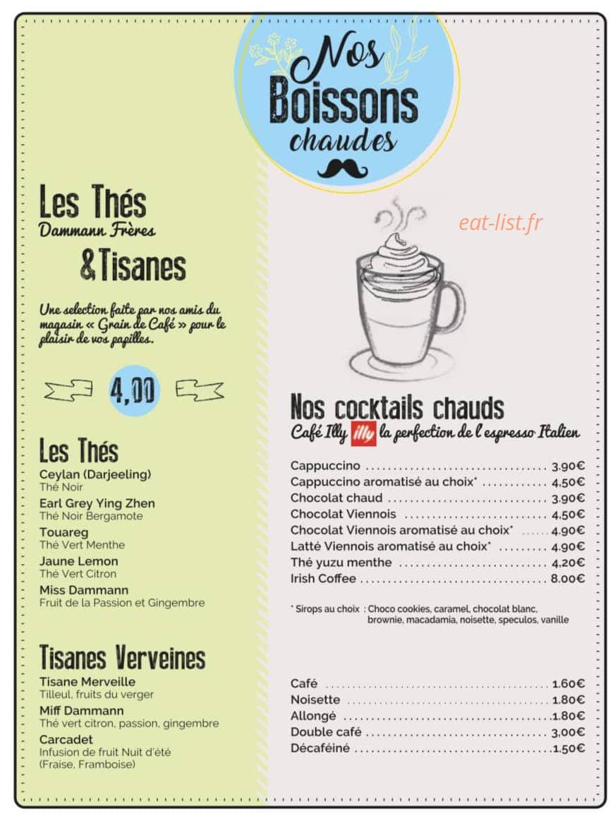Le Café Moustache — carte page 3